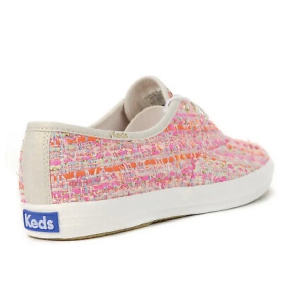 Keds Women's Oh Joy ! SZ 7 Champion Woven Pink Multi Sneakers WF62389 NWT - Picture 3 of 5